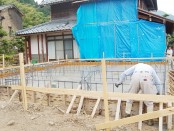 梅雨入り前には基礎工事が終わりたいな．．．